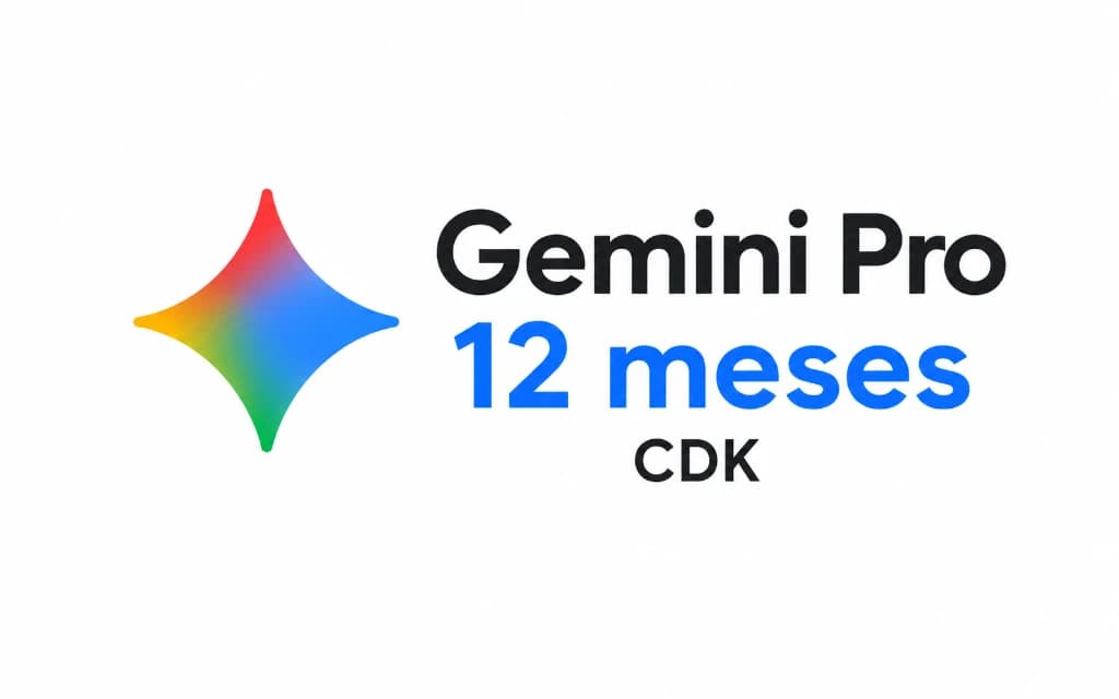 Gemini Pro + 5 TB 12 Meses · Código de activación