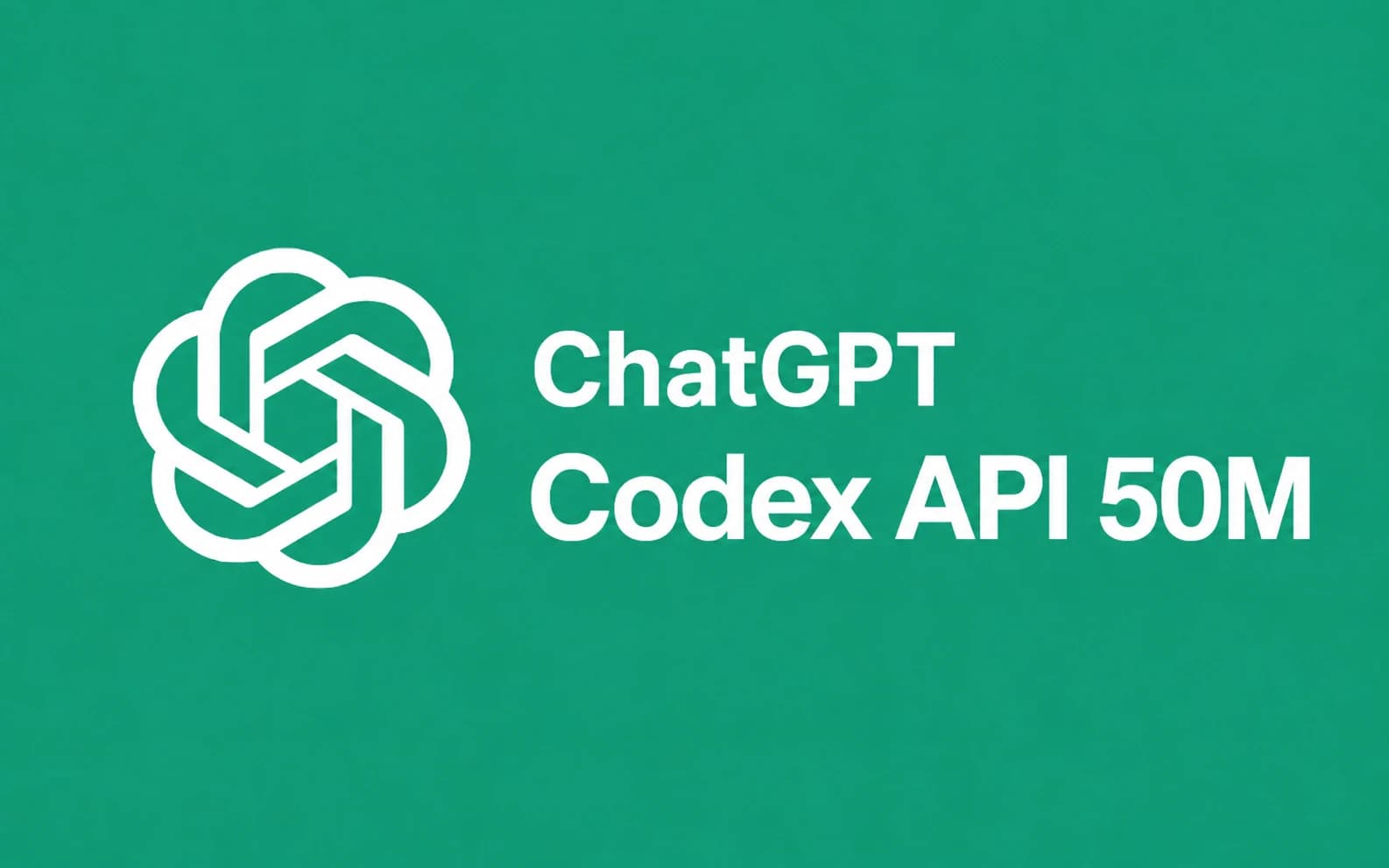 Codex API 1 Día · 50M tokens