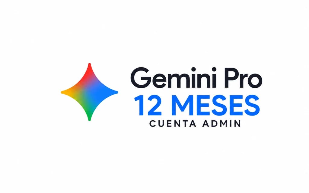 Gemini Pro Admin + 5 TB 1 Año · Garantía completa
